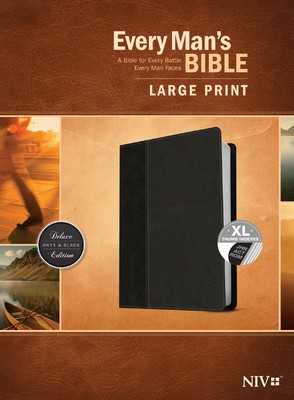 Every Man&amp;#039;s Bible NIV, Large Print, Tutone foto