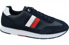 Incaltaminte sneakers Tommy Hilfiger Corporate Leather Flag Runner FM0FM02380-403 pentru Barbati foto