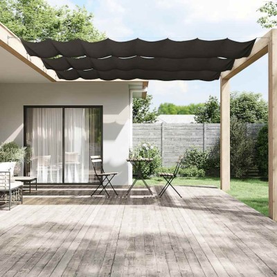 vidaXL Copertină verticală, antracit, 140x800 cm, țesătură Oxford 148217 foto