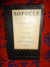 Sofocle - Teatru / Aias Electra Filoctet Antigona Oedip rege Oedip la colonos foto