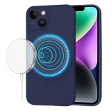 Husa silicon iPhone 14 Techsuit SoftFlex MagSafe, bleumarin