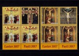 Cumpara ieftin RO 2017 , LP 2137e ,&quot;Sfintele Pasti 2017&quot; - serie bloc 3 + 1 vinieta + tabs ,MNH, Nestampilat