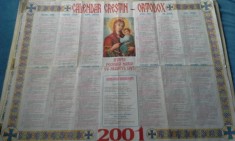 CALENDAR CRESTIN ORTODOX 2001 foto