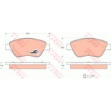 Set placute frana Trw GDB1579, parte montare : Punte fata