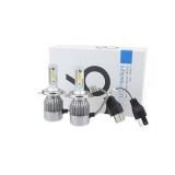 2 x Led H4 lumini ,Faruri, becuri led, lumini auto, lumini led vehicul 72w 7600lm