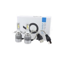 2 x Led H4 lumini ,Faruri, becuri led, lumini auto, lumini led vehicul 72w 7600lm