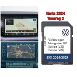 SD card Harti 2024 Volkswagen Touareg 3 navigatie CR7 fab. 2019-2022