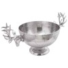 Cupa Decorativa Argintie vidaXL Aluminiu 62x35x33cm, Design Modern, Ornament Interior Camera de Zi