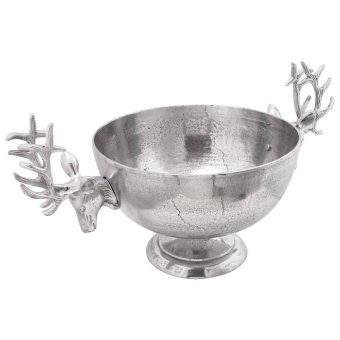 vidaXL Cupă, argintiu, 62x35x33 cm, aluminiu