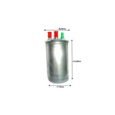 Filtru motorina Dacia Duster 2010-2018, Logan 2004-2012, Sandero 2008-2012, motorizare 1.5 dCi, euro E4, Breckner Germany