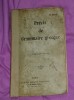 Precis de grammaire grecque, par E. Ragon