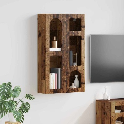 Dulap suspendat Lemn vechi 59 x 20 x 100 cm Lemn compozit foto