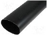Tub termocontractant, 105mm, 1m, neagra, HELLERMANNTYTON - 321-20900