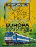 Ungaria 1979 - locomotive, colita neuzata