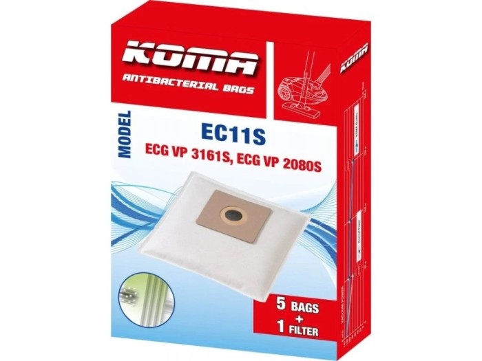 Set saci aspirator EC11S, 5 bucati plus microfiltru universal