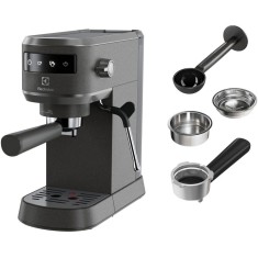 Espressor manual Electrolux Explore 6 E6EC1-B6ST, 1400W, 15 bar, 1l, suport incalzit pentru cesti, tehnologie Thermo-Block pentru incalzire rapida, Au
