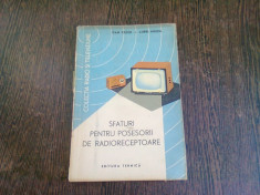 SFATURI PENTRU POSESORII DE RADIORECEPTOARE - DAN CIULIN foto