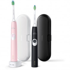 Philips Sonicare 4300 HX6800/35 Sonic Electric periuță de dinți, 2 setari Black and Pink 1 buc