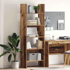 vidaXL Dulap pentru cărți Lemn vechi 60 x 35 x 180 cm Lemn compozit