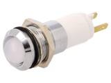 Lampă de control LED albă &Oslash;14,2mm 12-14V