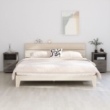 VidaXL Noptiere, 2 buc., gri deschis, 40x35x62 cm, lemn masiv de pin
