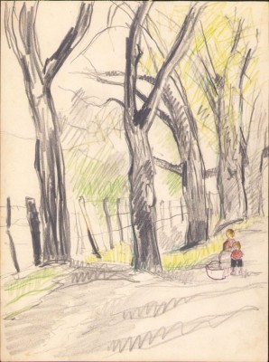 A1684 Schiță de Dimitrie &amp;bdquo;Puiu&amp;rdquo; Eitel, nesemnată foto