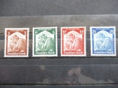 Germania 1935 - Intoarcerea Saar-ului la Germania, Mi565-568, Nestampilate, Fara guma, (T11)