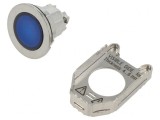Comutator Acționat Prin Apăsare 30mm Albastru