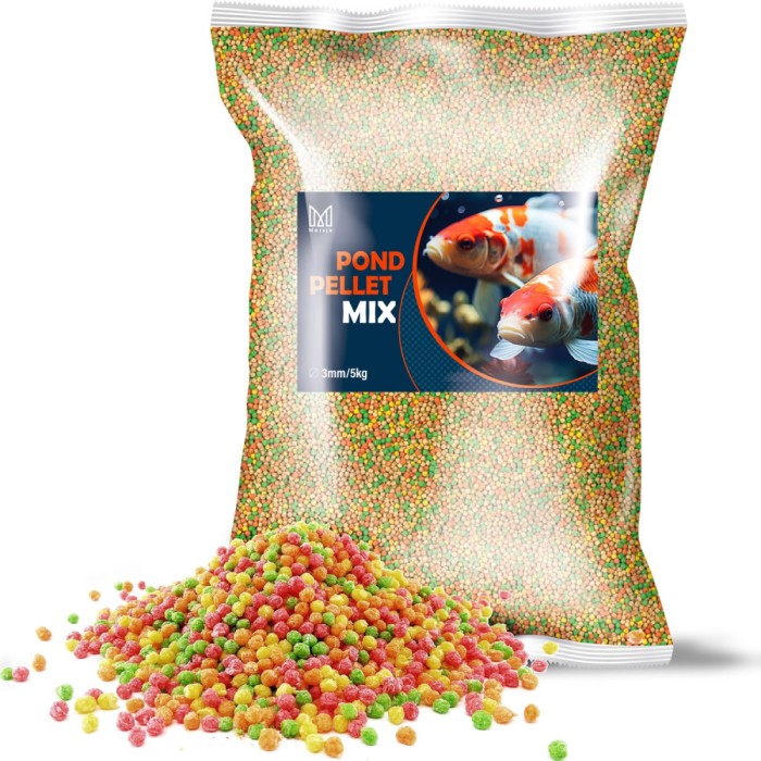 Hrană de grădină pentru pești pentru koi crap Mersjo Pond Pellet MIX 5kg 3mm