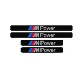 Set 4 Stickere Negre Pentru Praguri BMW M Power
