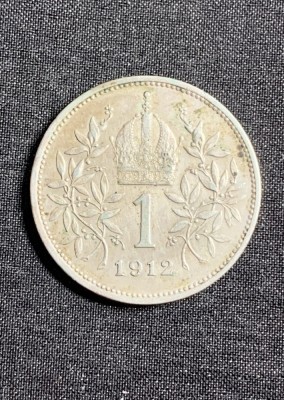 Moneda 1 coroana 1912 Austria argint foto
