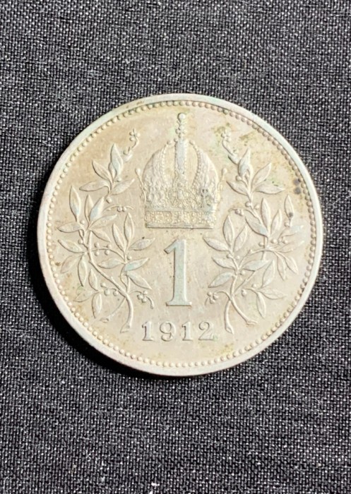 Moneda 1 coroana 1912 Austria argint
