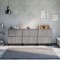 vidaXL Servante, 3 buc, sonoma gri, 60x35x70 cm, lemn prelucrat