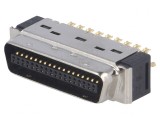 Conector MDR 36 pini ecranat cablu poliester mufă tată