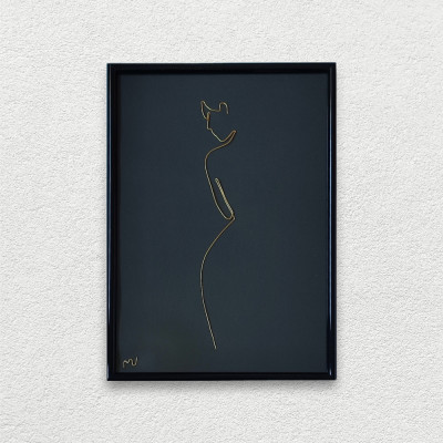Tablou femeie nud, 21&amp;times;30 cm foto