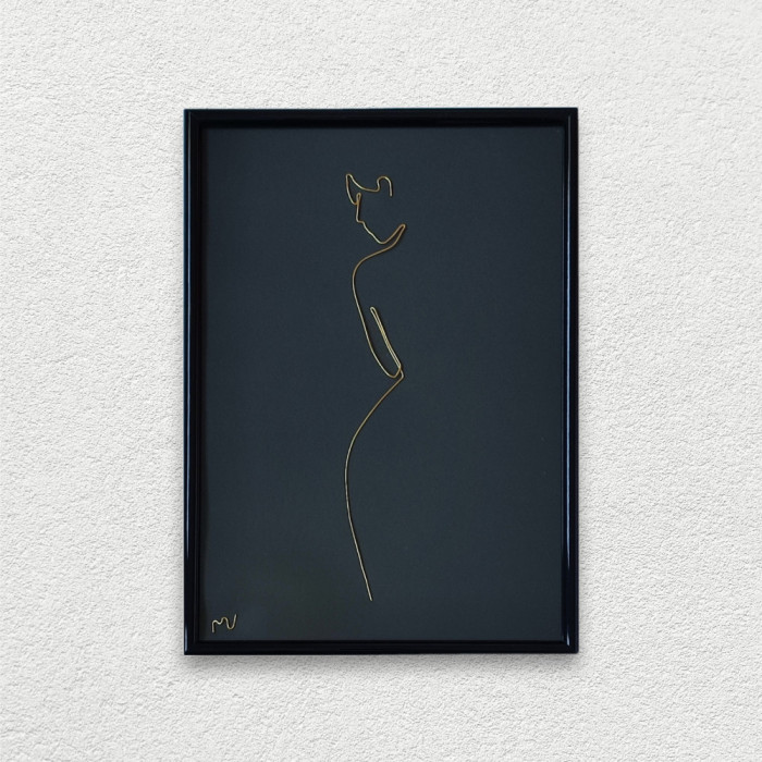 Tablou femeie nud, 21&times;30 cm