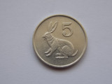 5 CENTS 1991 ZIMBABWE, Africa