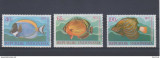 INDONEZIA 1973-FAUNA marina PESTI-Serie completa de 3 timbre nestampilate, Nestampilat
