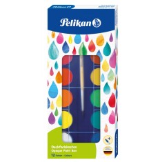Set Acuarele PELIKAN - 12 Culori + Pensula Inclusa