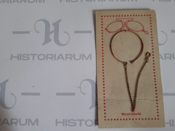 HST Lanț pentru pince-nez sau zwicker &icirc;n ambalaj original &icirc;nceput de secol XX