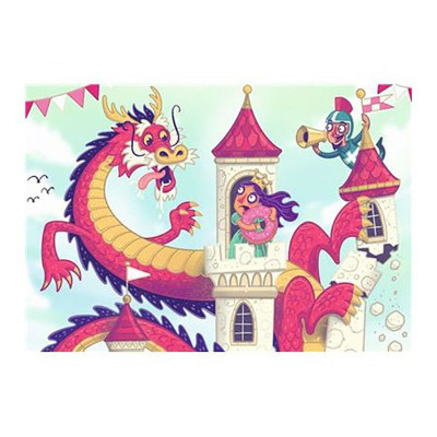 Puzzle Si Joc Dragon, 2X24 Piese foto