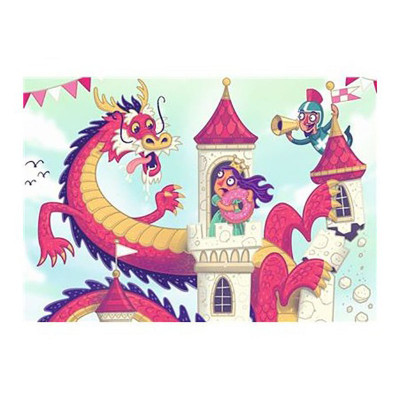 Puzzle Si Joc Dragon, 2X24 Piese foto