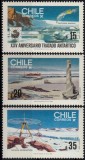 Chile 1985 - Antarctic Treaty, vederi din Antarctica, serie neuzata