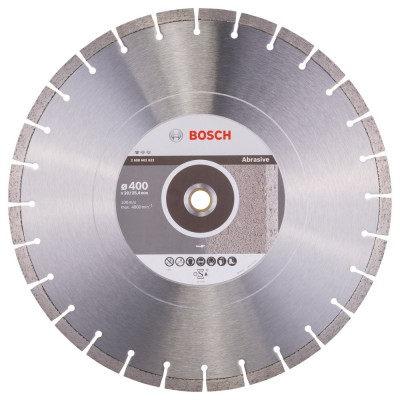 Bosch Professional disc diamantat 400x20/25.4x3.2x10 mm pentru materiale abrazive foto