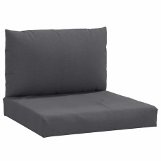 Perne de paleti, 2 buc., melanj antracit, material textil foto