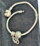 bratara Pandora oiginala din argint 925 cu charmuri incluse