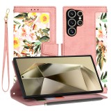 Husa pentru samsung galaxy s25 ultra - flipcraft - design floral - sweetheart pink