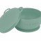Bol Minikoioi cu Ventuza si Capac, 100% Premium Silicone &ndash; River Green