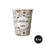 Pahare carton personalizate, 8oz