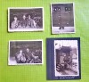 F556-Lot 4 fotografii vechi ofiter german ww2 cu sotia si 2 cu tren stare buna.